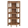 Bixby 71 Inch Corner Bookshelf in Walnut