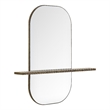 Solstice Large Oval Mirror in Walnut