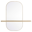 Solstice Large Oval Mirror in Oak