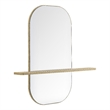 Solstice Large Oval Mirror in Oak