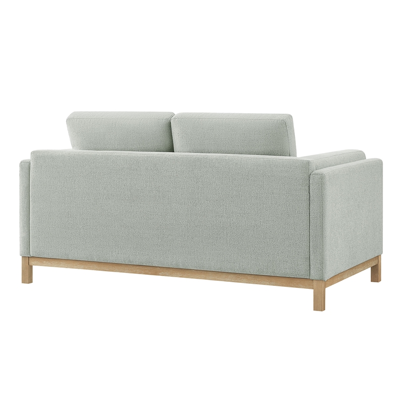 Modway Roscoe 63 inch Fabric Loveseat in Gray