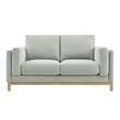 Modway Roscoe 63 inch Fabric Loveseat in Gray