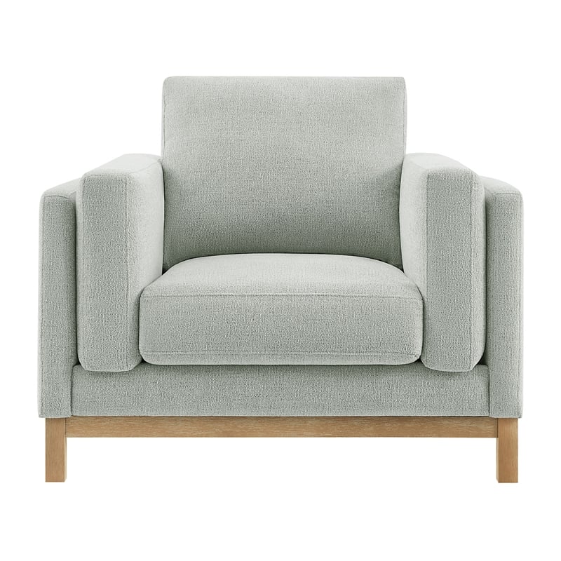 Modway Roscoe Fabric Armchair in Gray