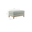 Modway Roscoe Fabric Ottoman in Gray