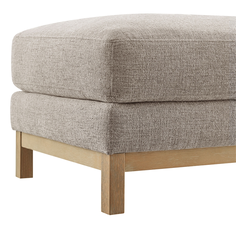 Modway Roscoe Fabric Ottoman in Gray
