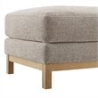 Modway Roscoe Fabric Ottoman in Gray