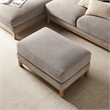 Modway Roscoe Fabric Ottoman in Gray