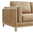 Modway Roscoe 81 inch Vegan Leather Sofa in Brown