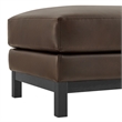 Modway Roscoe Vegan Leather Ottoman in Brown