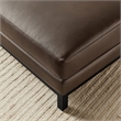 Modway Roscoe Vegan Leather Ottoman in Brown