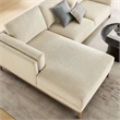 Modway Roscoe Left-Facing Fabric Sectional Sofa with Chaise in White