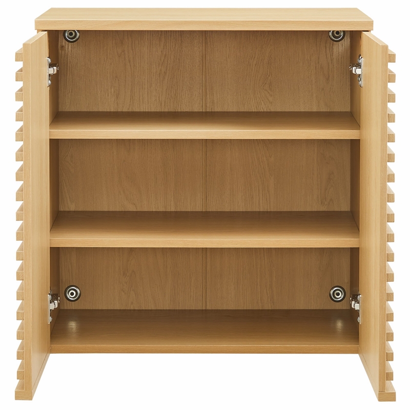Modway Render Wall Mounted Bathroom Cabinet in Brown