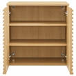 Modway Render Wall Mounted Bathroom Cabinet in Brown