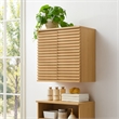 Modway Render Wall Mounted Bathroom Cabinet in Brown