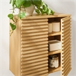 Modway Render Wall Mounted Bathroom Cabinet in Brown