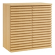 Modway Render Wall Mounted Bathroom Cabinet in Brown