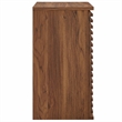 Modway Render Wall Mounted Bathroom Cabinet in Brown