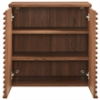 Modway Render Wall Mounted Bathroom Cabinet in Brown