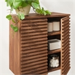 Modway Render Wall Mounted Bathroom Cabinet in Brown