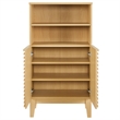Modway Render Freestanding Bathroom Storage Cabinet in Brown