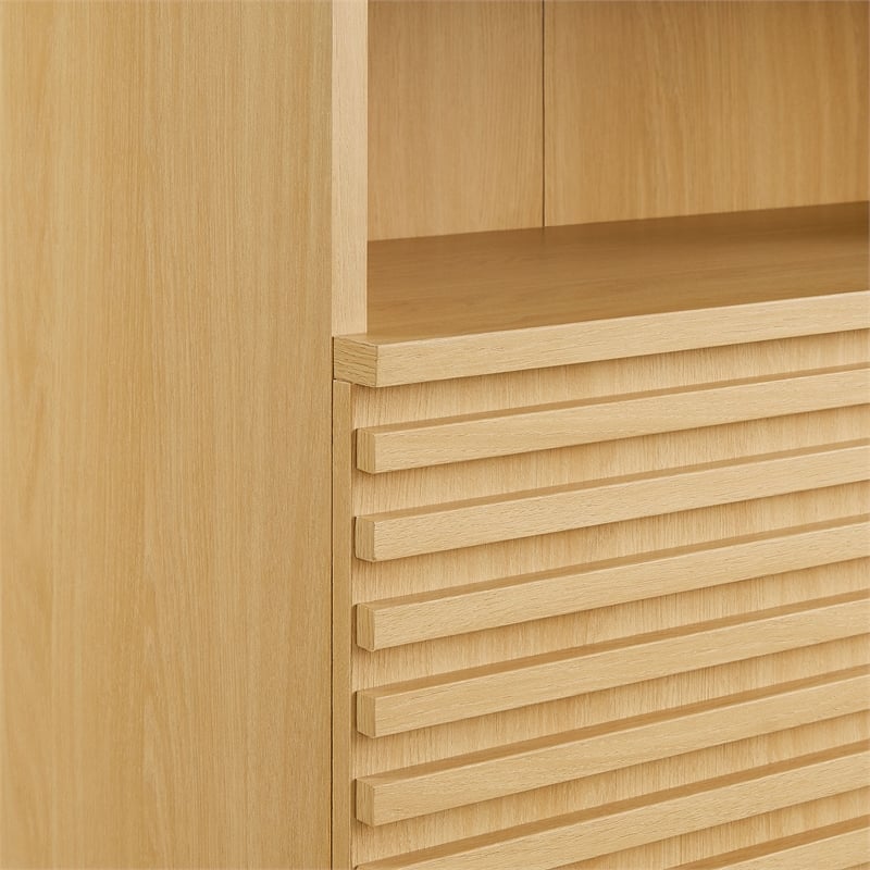 Modway Render Freestanding Bathroom Storage Cabinet in Brown