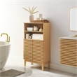 Modway Render Freestanding Bathroom Storage Cabinet in Brown