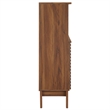 Modway Render Freestanding Bathroom Storage Cabinet in Brown
