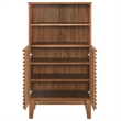 Modway Render Freestanding Bathroom Storage Cabinet in Brown