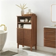 Modway Render Freestanding Bathroom Storage Cabinet in Brown