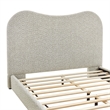 Modway Seluna Boucle Queen Platform Bed in Gray