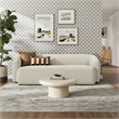 Monica 88 Inch Boucle Fabric Sofa in Cream