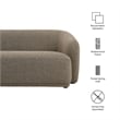 Monica 88 Inch Boucle Fabric Sofa in Earth
