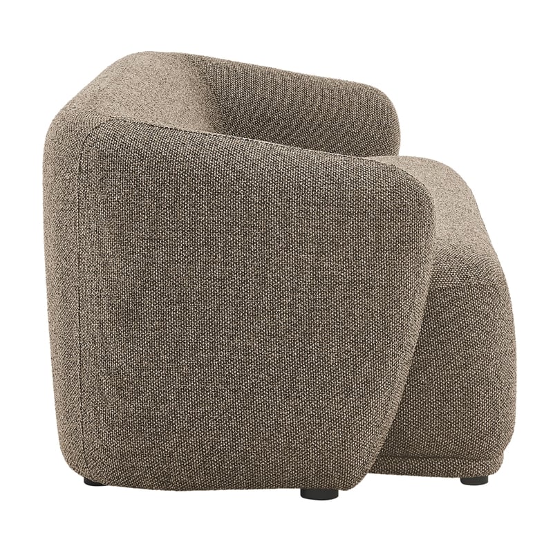 Monica 88 Inch Boucle Fabric Sofa in Earth