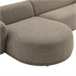 Monica 2 Piece Left Facing Boucle Fabric Modular Sofa with Chaise