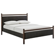 Ginny Full Size Platform Bed Frame in Wenge Heathered Dark Gray