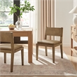 Calder Vegan Leather Dining Side Chair in Toast