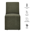 Tessera Upholstered Linen-Blend Slipcovered Dining Chair in Sage