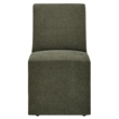 Tessera Upholstered Linen-Blend Slipcovered Dining Chair in Sage