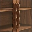 Rory 76 Inch Arched Kitchen Pantry Cabinet in Walnut
