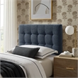 Lily Upholstered Twin Size Headboard in Navy