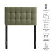 Lily Upholstered Twin Size Headboard in Leaf