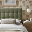 Lily Upholstered Twin Size Headboard in Leaf