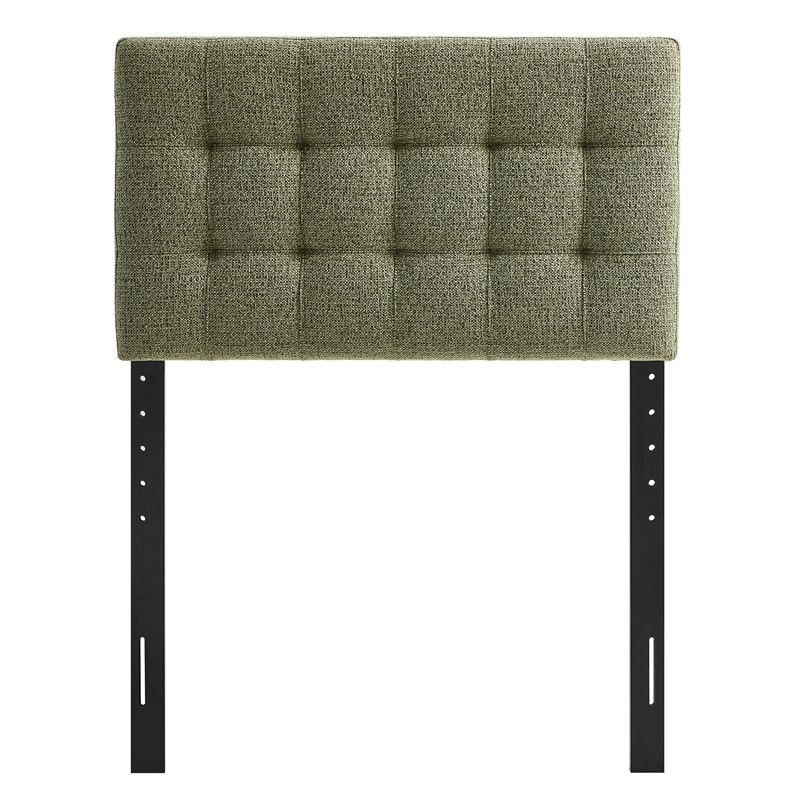 Lily Upholstered Twin Size Headboard in Leaf
