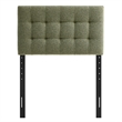 Lily Upholstered Twin Size Headboard in Leaf
