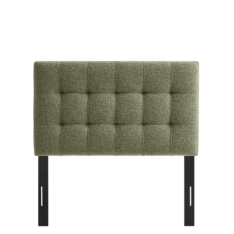 Lily Upholstered Twin Size Headboard in Leaf