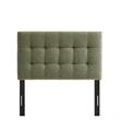 Lily Upholstered Twin Size Headboard in Leaf