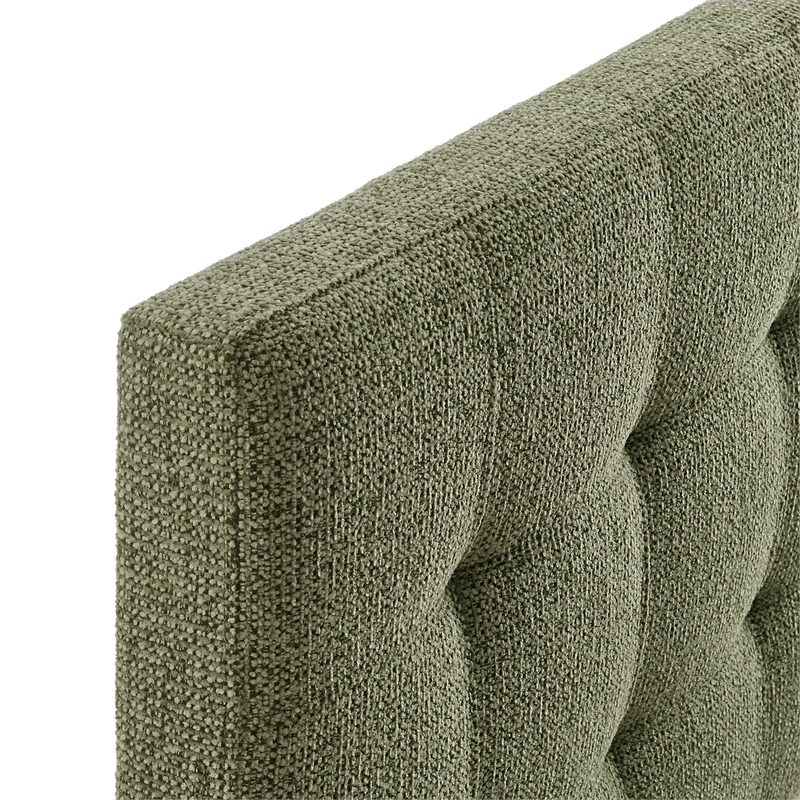 Lily Upholstered Twin Size Headboard in Leaf