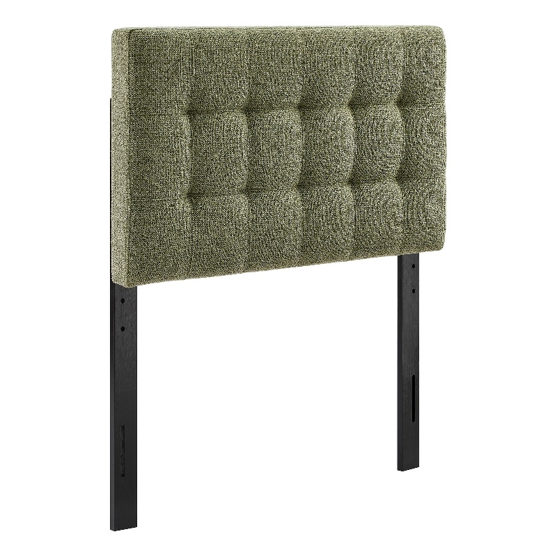 Lily Upholstered Twin Size Headboard in Leaf