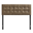 Lily Vegan Leather King Size Headboard in Mushroom