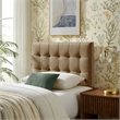 Lily Stain-Resistant Performance Velvet Twin Size Headboard in Taupe